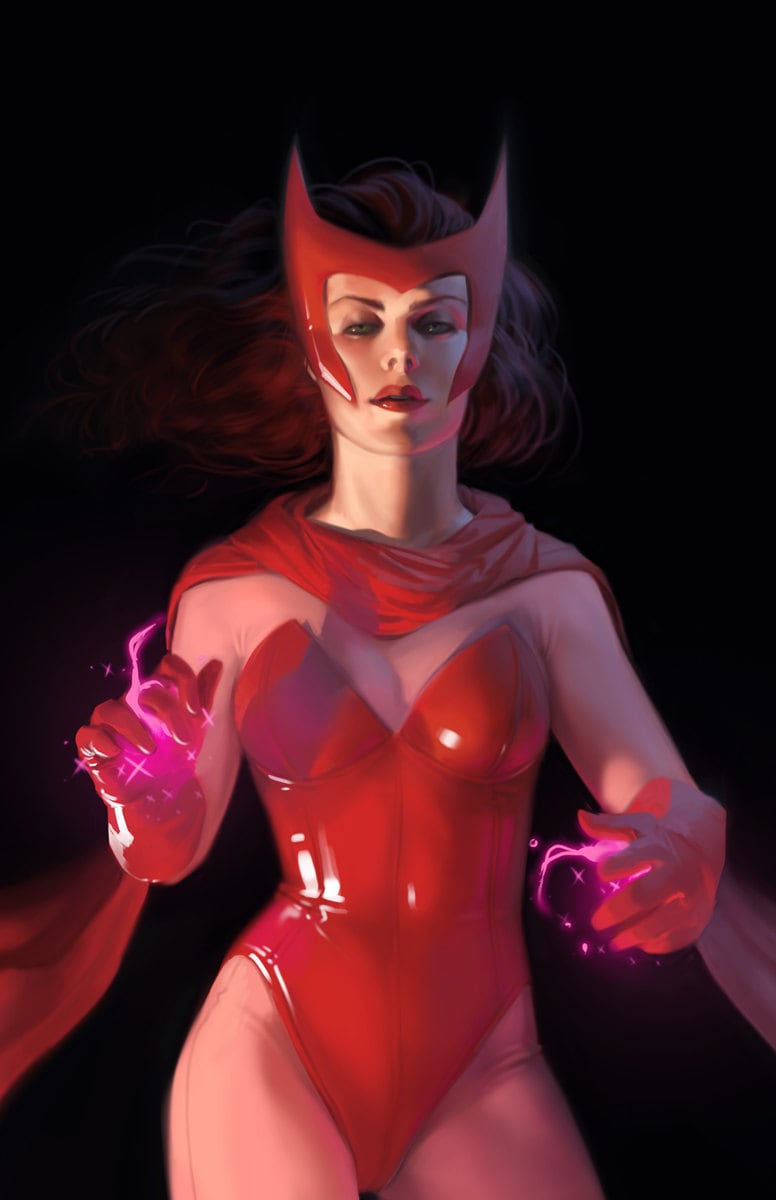 Scarlet Witch Pin Up Illustration Print