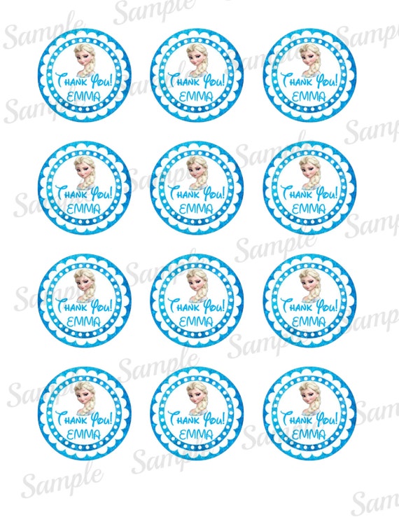 Frozen 2 Cupcake Topper Princess Printable Disney