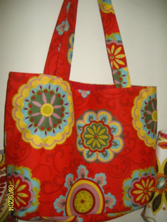 Items similar to Colorful Tote Bags, all hand made on Etsy