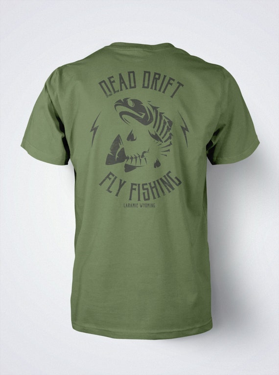 Fly Fishing T shirt Logo Fish by Dead Drift Fly by DeadDrift