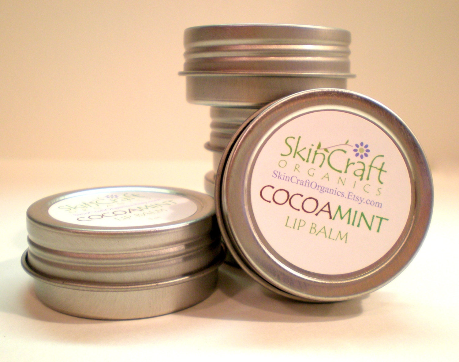 Natural Lip Balm Cocoa Mint Chocolate Mint Organic Cocoa