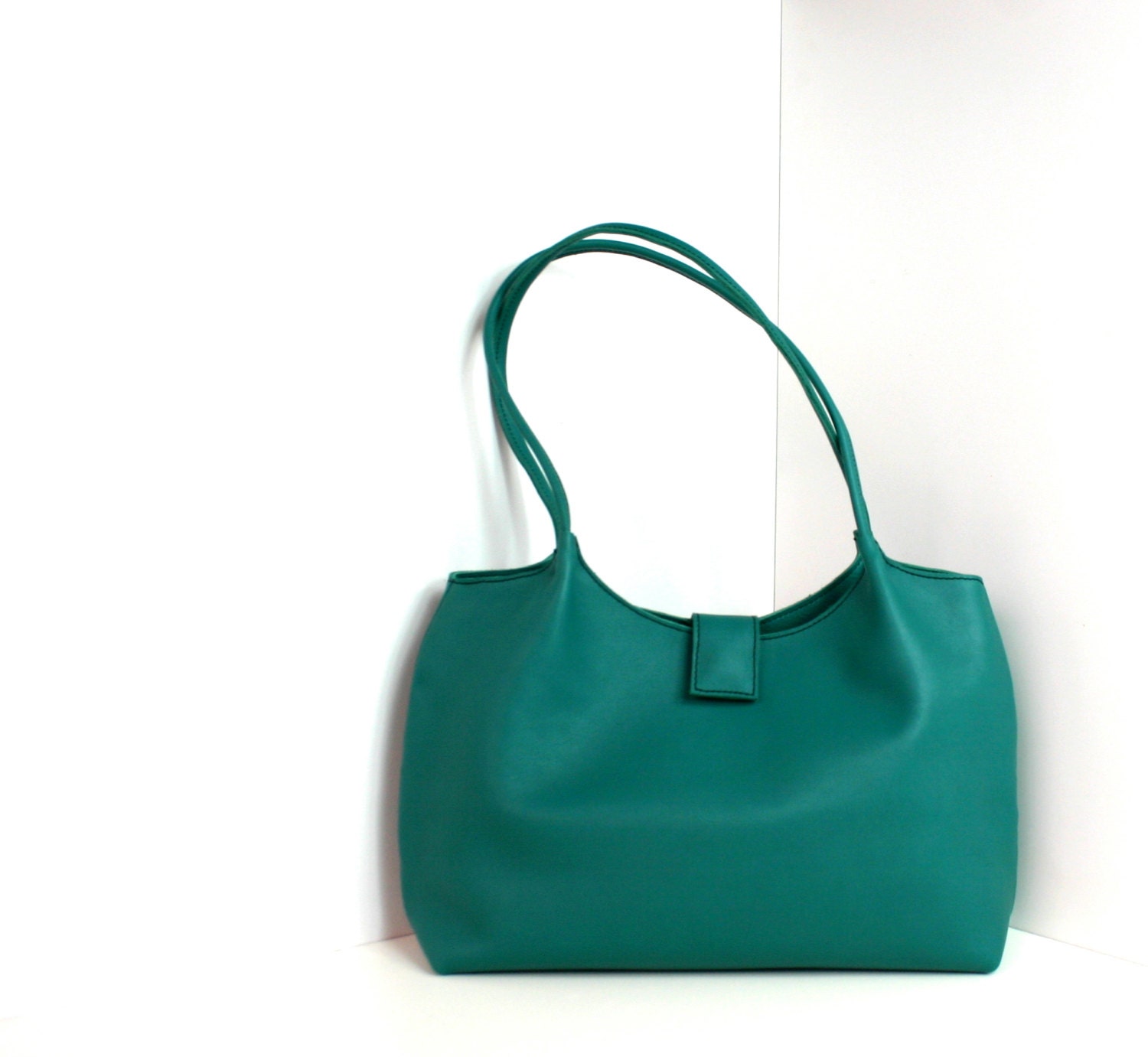 emerald green tote bag