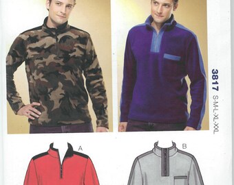 Sewing Pattern - Out of Print Mens Pattern, Shirts Pattern, Kwik Sew # K3817
