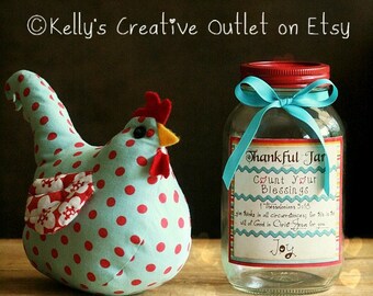 Thankful Jar - Blessing Jar - Thanksgiving Decor - Christian Decor - Mason Jar Decor - Christian Gift - Fall Decoration