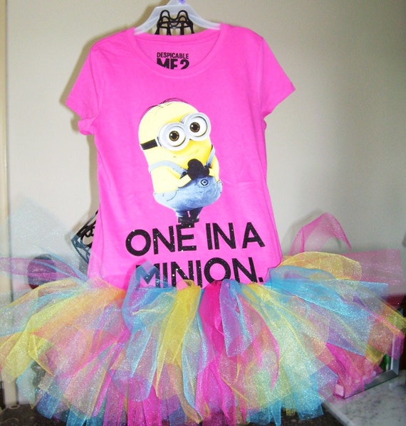 Despicable Me...Minion..birthday tutu dress size 7/8..ready to ship