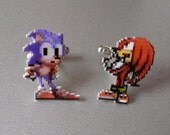 buddies - sonic the hedgehog and knuckles cufflinks