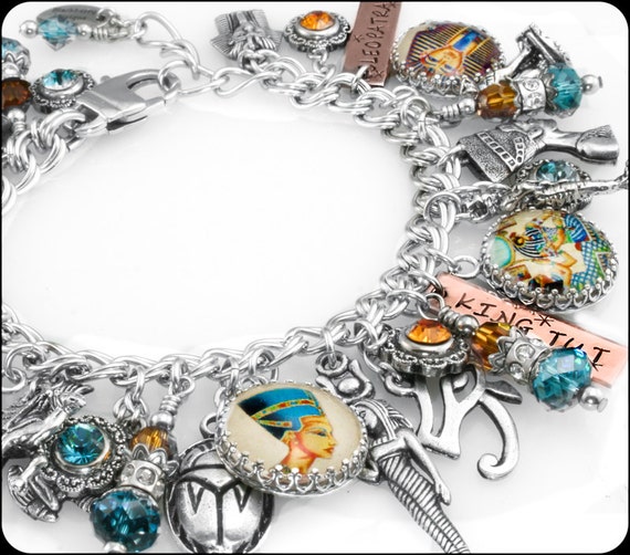 Download Egyptian Charm Bracelet Silver Charm Bracelet by ...