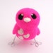 SALE Bird in Shocking Pink and White