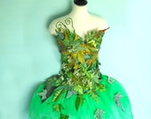 Items similar to Fairy Costume - Woodland Fairy corset and skirt- Earth ...