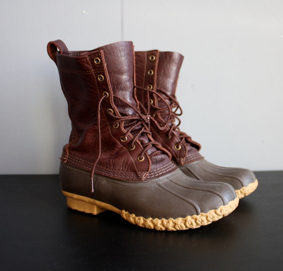 vintage mens duck boots / LL Bean / size 10.5