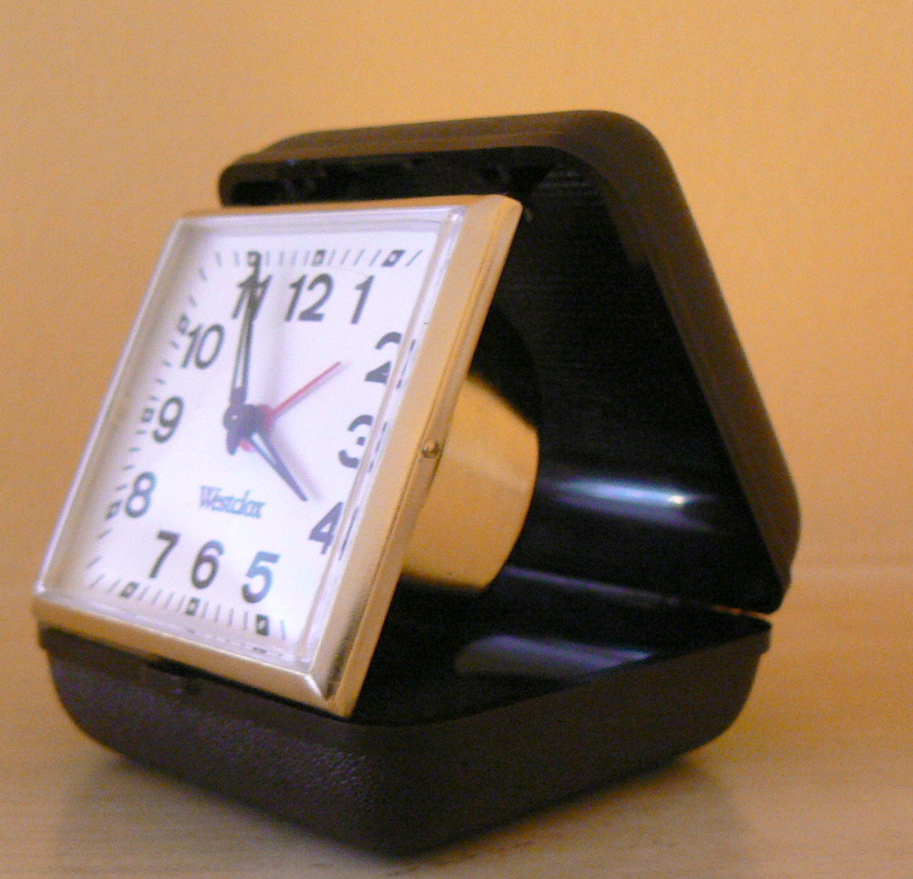 Vintage Westclox Folding Travel Alarm Clock