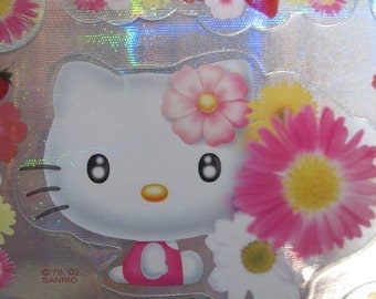 Hello Kitty Silver Holographic Stickers