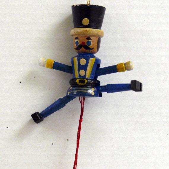 Jumping Jack Wooden Soldier Puppet Toy