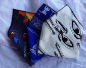 Geeky Pocket Square- Handkerchief Groomsmen Gift - Star Trek - Nerd Wedding - Superman - Marvel - Dalek - Game of Thrones "Geek Squares"