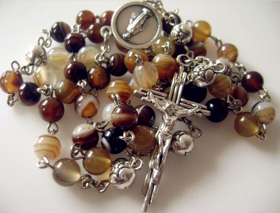 elegantmedical Turquoise Tibet Copper Beads Sterling 925 Silver Rosary Necklace Catholic