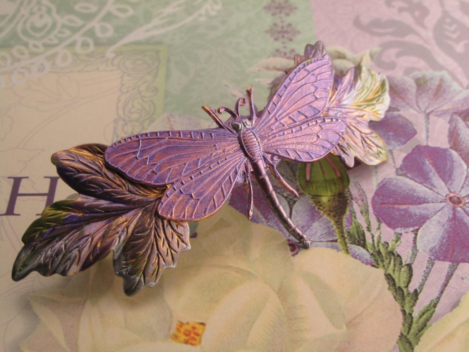 Dragonfly hair clips wedding hair clips bridal by MyElegantThings