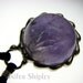 Amethyst Sphere Pendant: Natural Crystal Ball Healing Orb Necklace - Nickel Free Handmade Jewelry By Jennifer Shipley