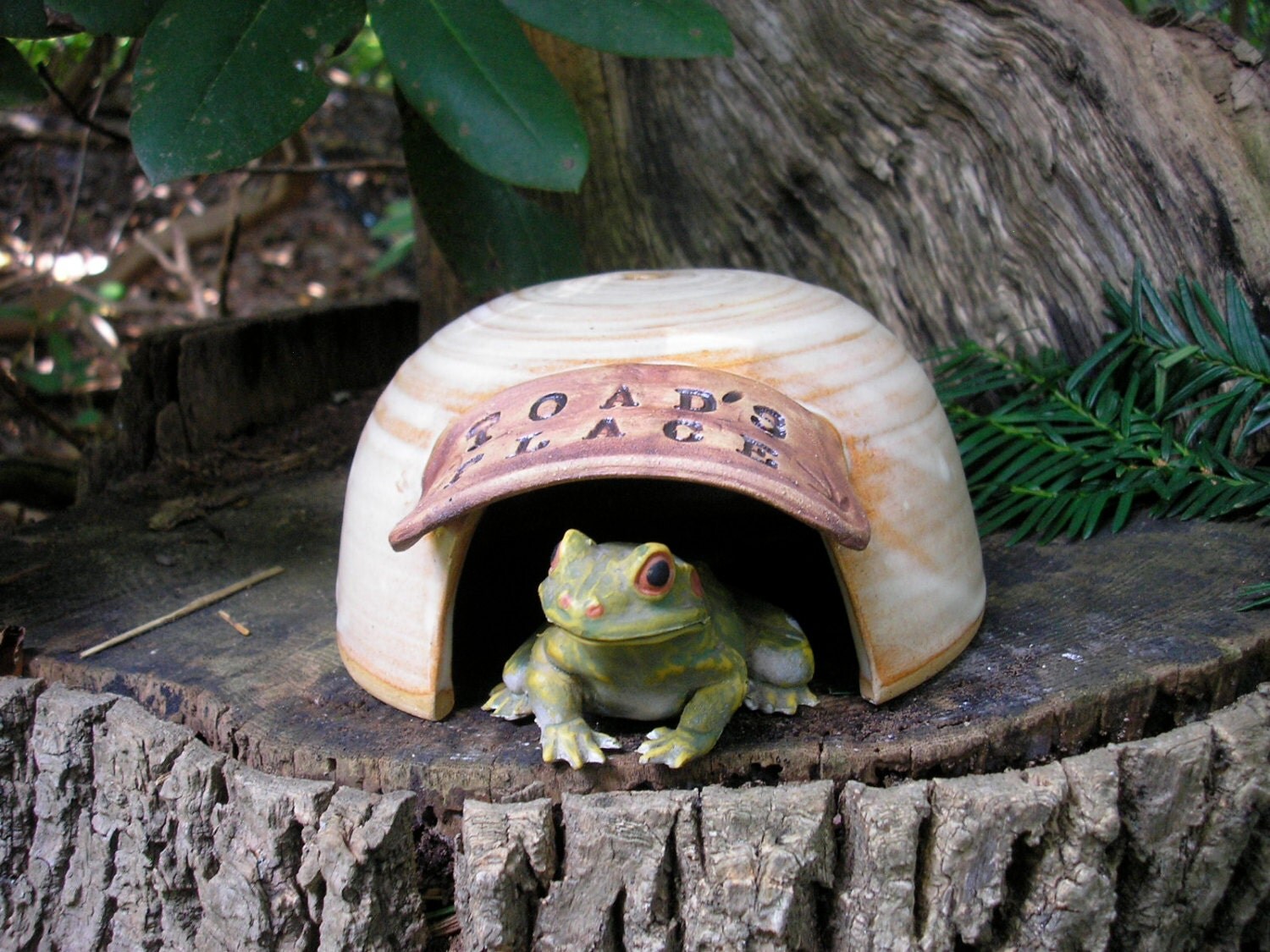 Toad House for the toad in your garden handmade pottery