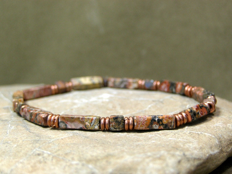 Mens Bracelet Mens Beaded Bracelet Mens by StoneWearDesigns
