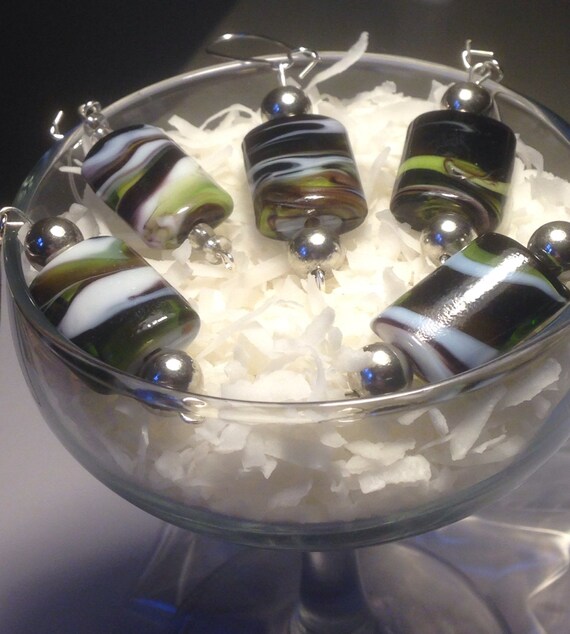 Funky Glass Bead Earrings