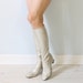 silver gogo boots wide calf