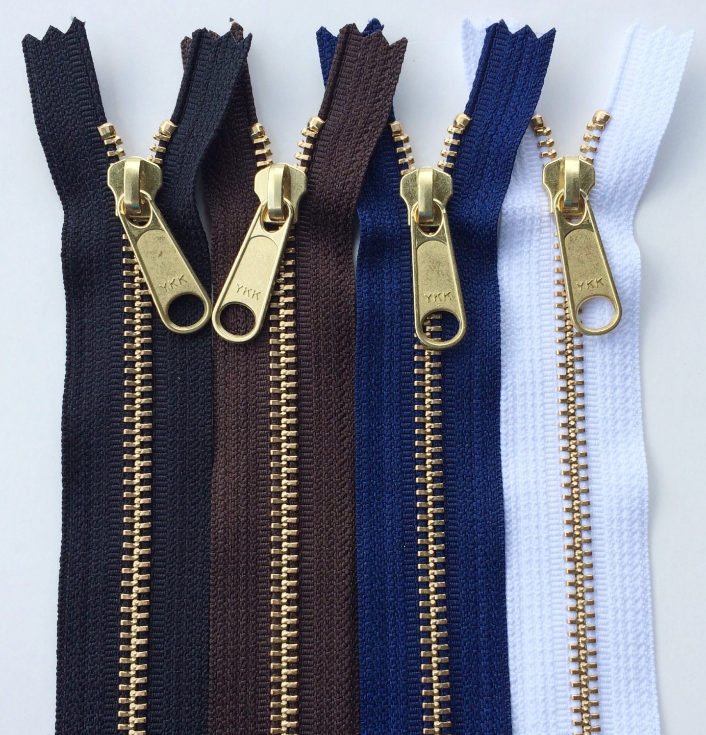 Metal ZippersBrass Teeth 14 Inch Heavy Duty Ykk Zippers with