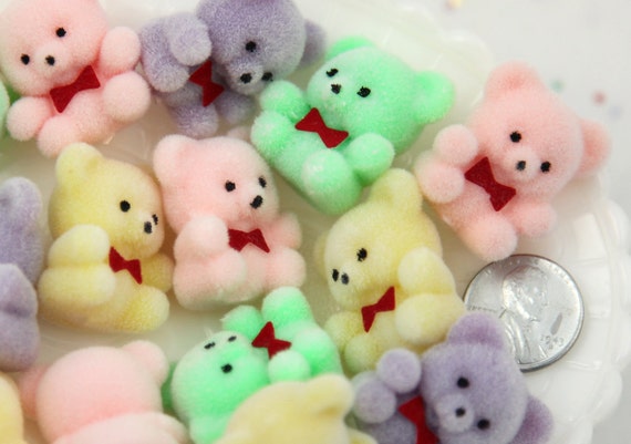 miniature pastel teddy bears