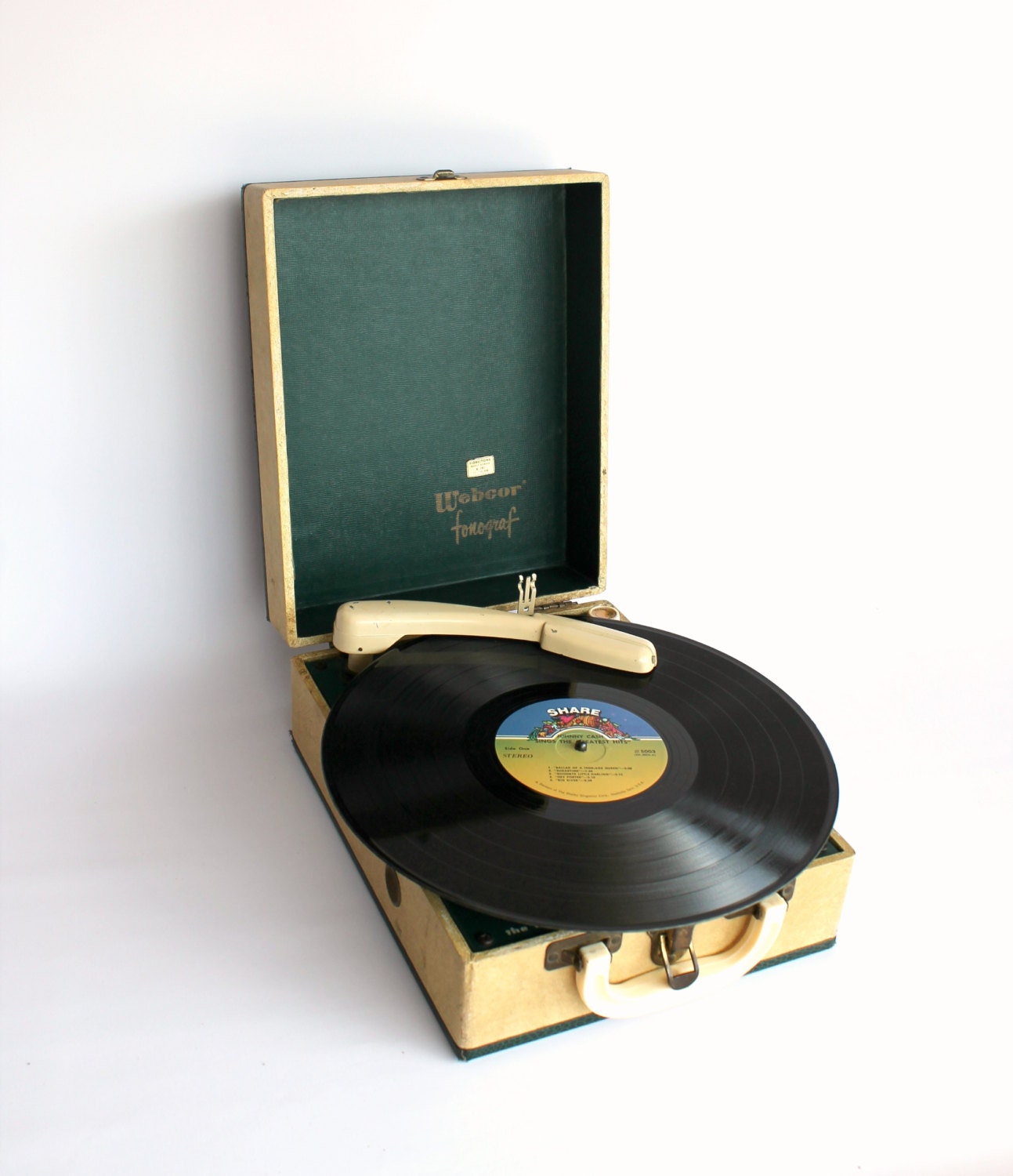 Vintage Webcor Record Player Midge Portable Midcentury