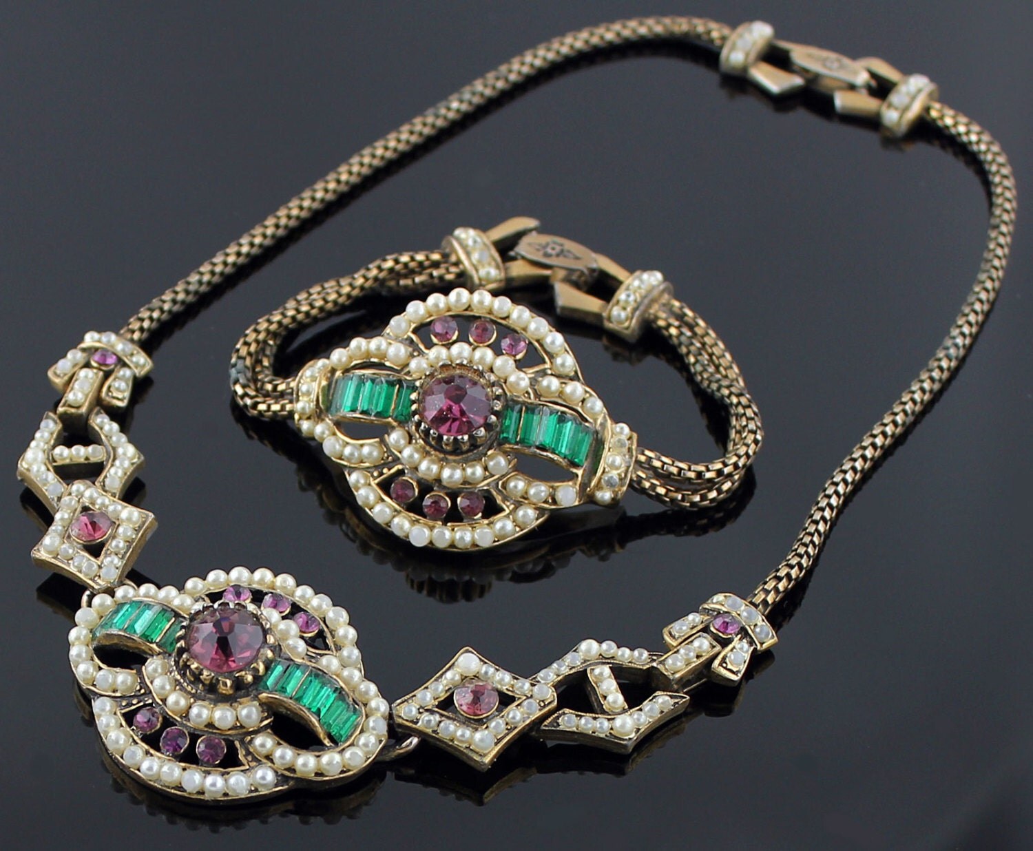 Edwardian Necklace and Bracelet Set