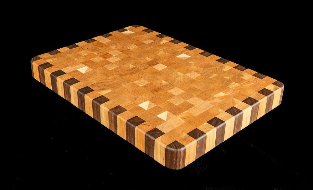 Cherry & Walnut End Grain Cutting Board