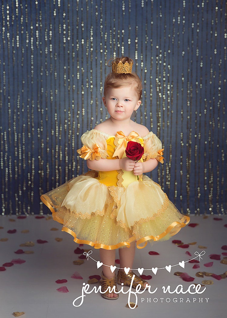 Belle inspired tutu dress 18 month by primafashions on Etsy