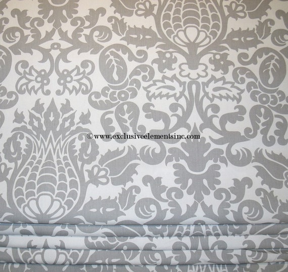 SHIP table Wedding Damask FREE White  Table etsy runners and damask Runners Grey