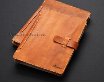 Leather IPad case pattern, Leather bag tutorial, leather pouch pattern - PDF file Email delivery - Make it Yourself