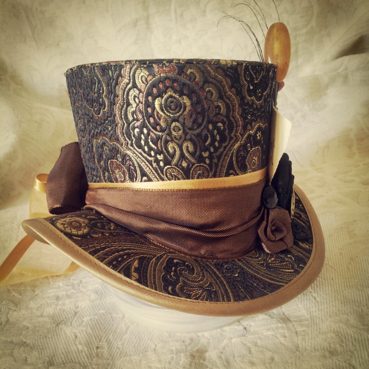 4 top hat Steampunk Dieselpunk Victorian Tea by Discombobulous