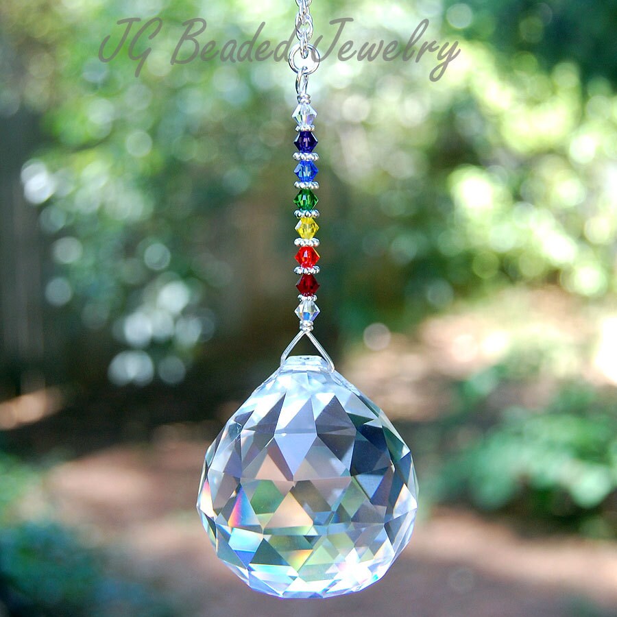 Swarovski Rainbow Crystal Suncatcher Large Hanging Crystal