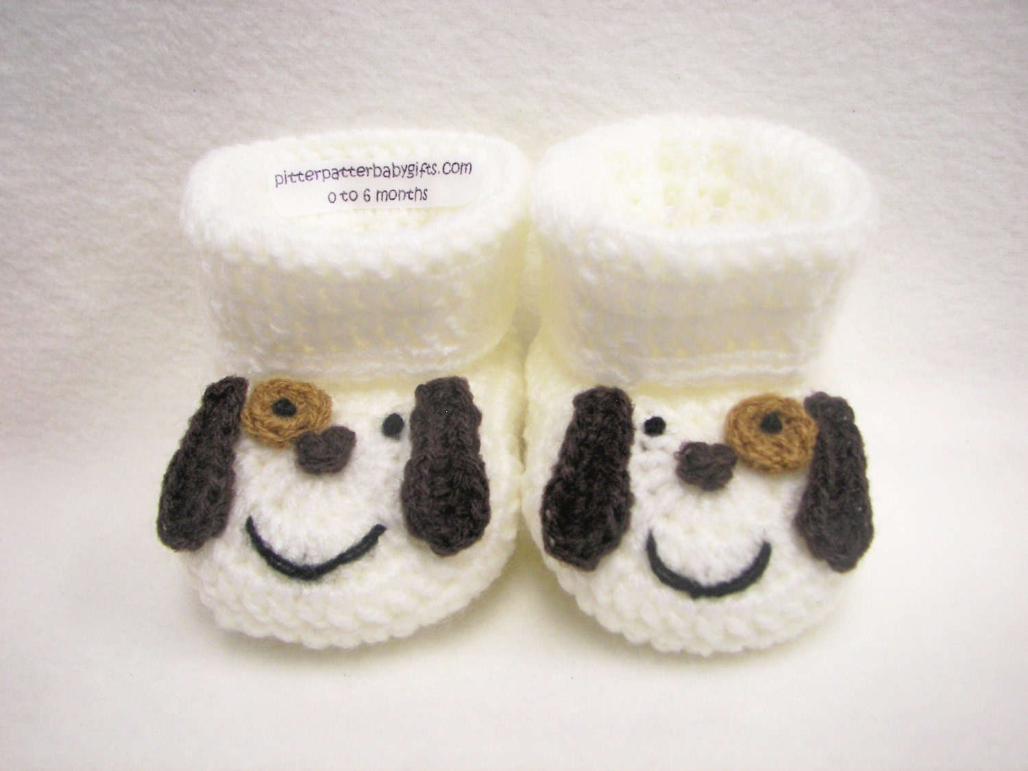 Baby Booties Puppy Dog NB to 6 Months Finely Finished