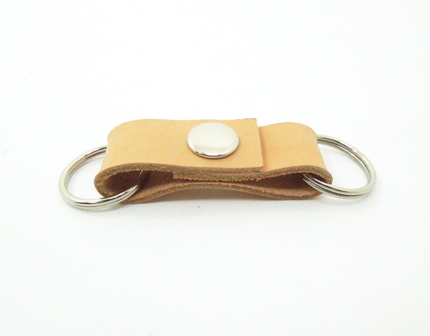 Leather valet keychain key ring keyring key fob Father's