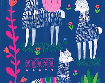 Happy Alpacas by Sarah Walsh