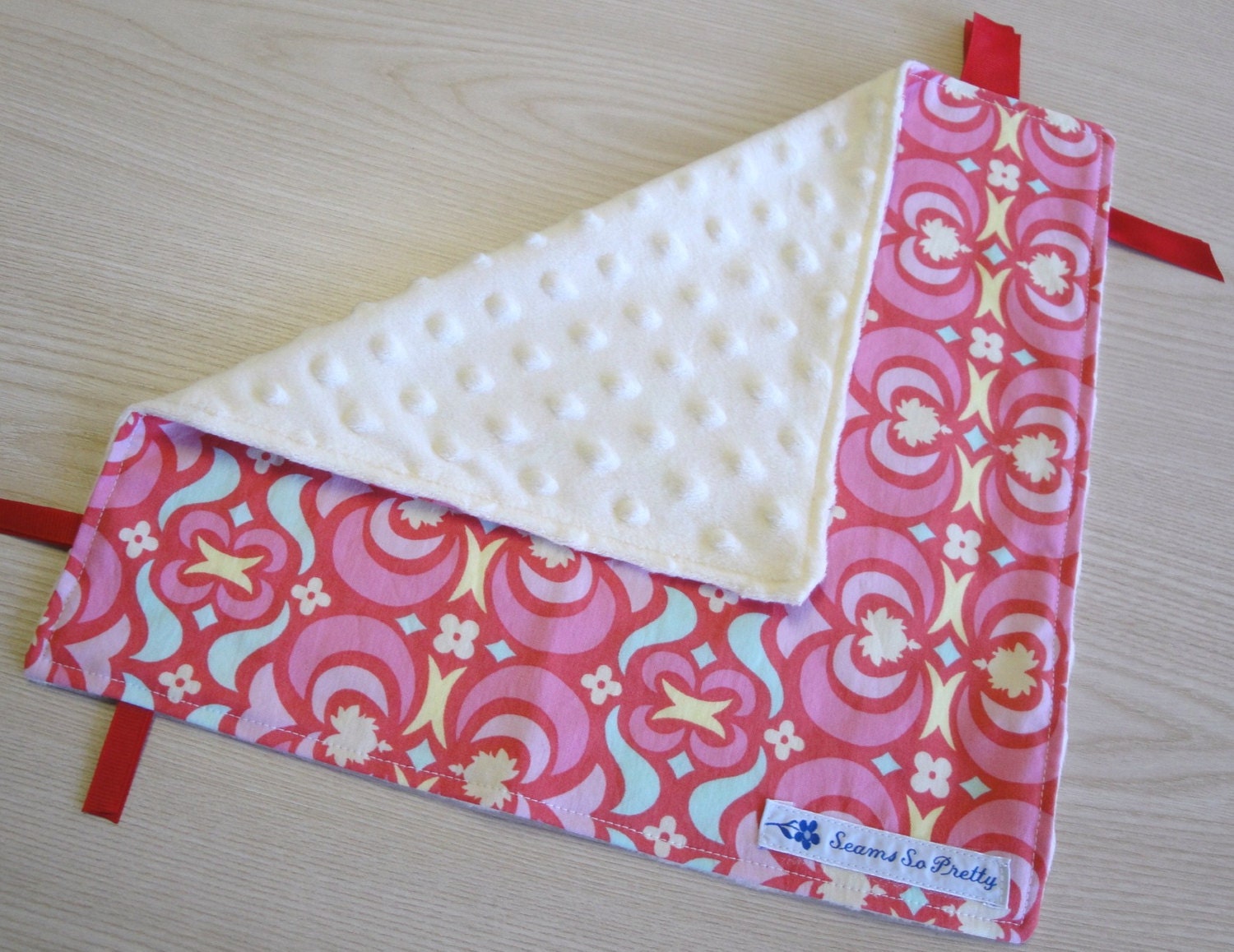 Lovey Security Blanket for Baby or Toddler in Garden Maze