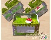 Woodland Fairy Gift Box - Thank you Box - Favor Box - Printable - DIY - Packaging- Gable Box - INSTANT DOWNLOAD Il_170x135