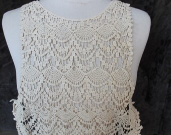 Cute venice applique ivory color 1 pieces listing