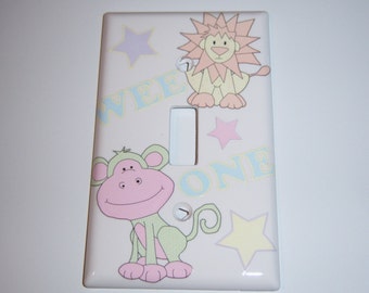 Wee One animal single light switch cover