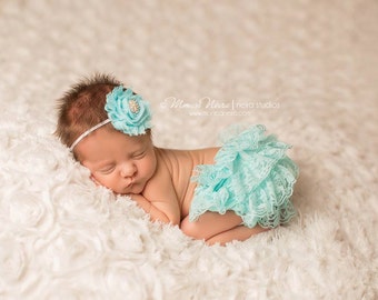 Bloomer Set, bloomer with headband, baby bloomers, newborn bloomers, ruffle bloomers, newborn photo prop