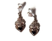 Orecchini Pendenti Art Déco In Argento 925 Con Onice Nero E Marcasite - Gemondo - Gioielli Ispirati Agli Anni '20 - 2