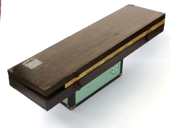 Long Carpenters Wooden Box: Large, Sturdy Flat Hardware  Tool ...