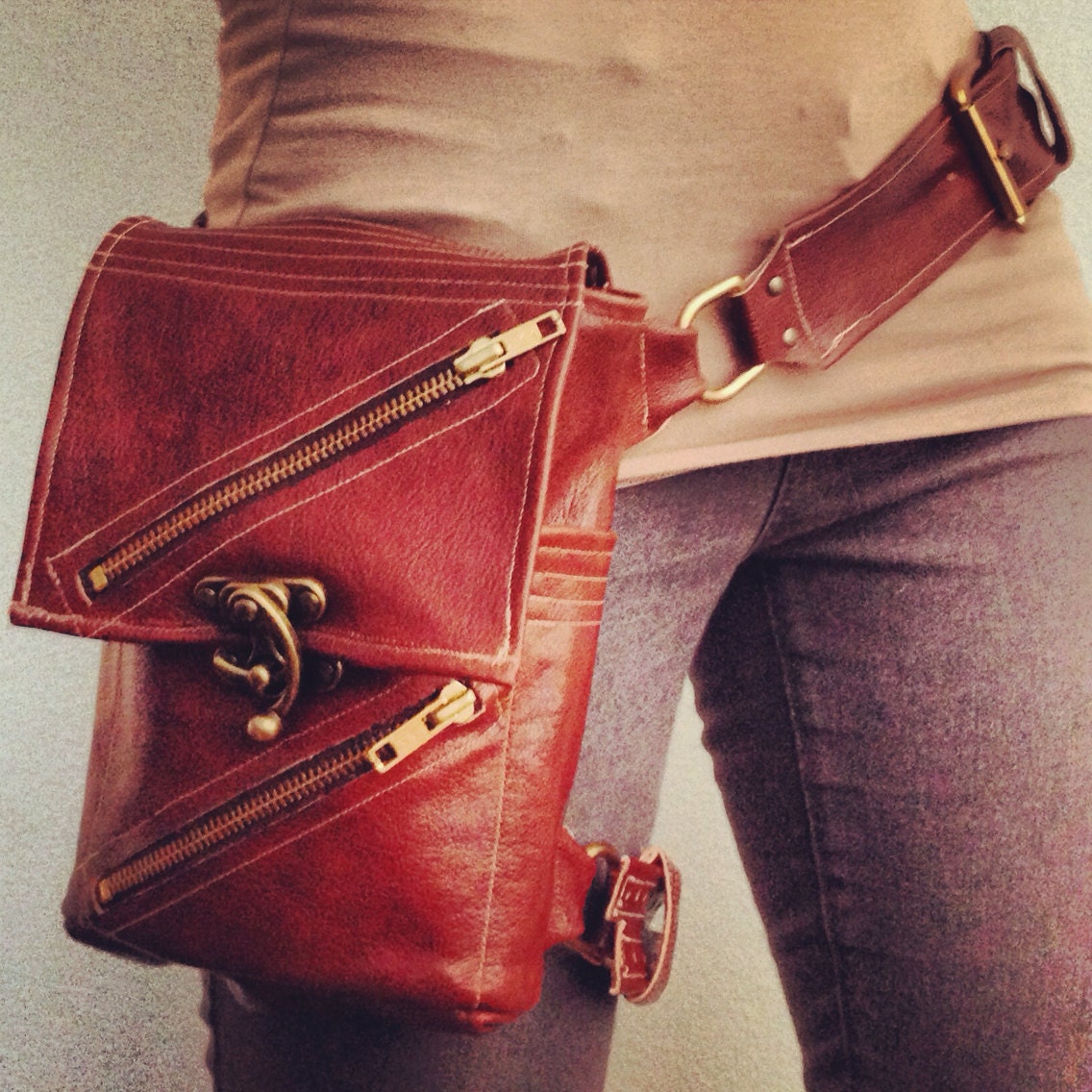 steampunk hip bag