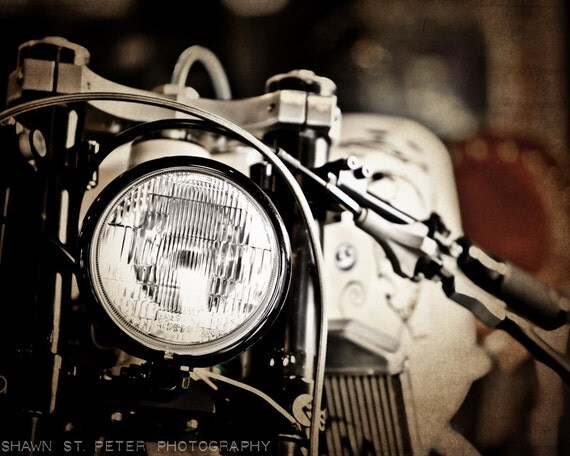 Vintage Motorcycle Headlight Decorating Ideas Wall Decor