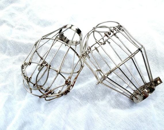 Chicken Coop Lightbulb Fixture Cage; Industrial Lighting, Hanging ...