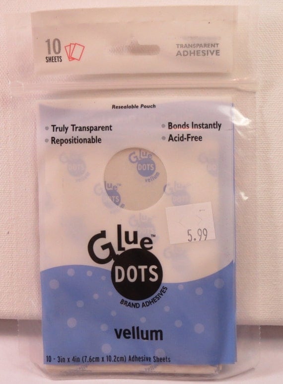 Glue Dots for Vellum