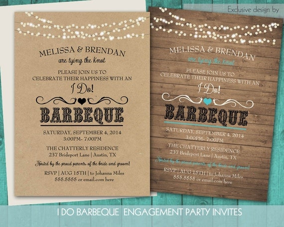 Barbecue Wedding Invitations 8